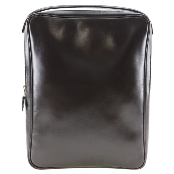 Hermès Brown Leather Clutch Bag (Pre-Owned) - Picture 1 of 9